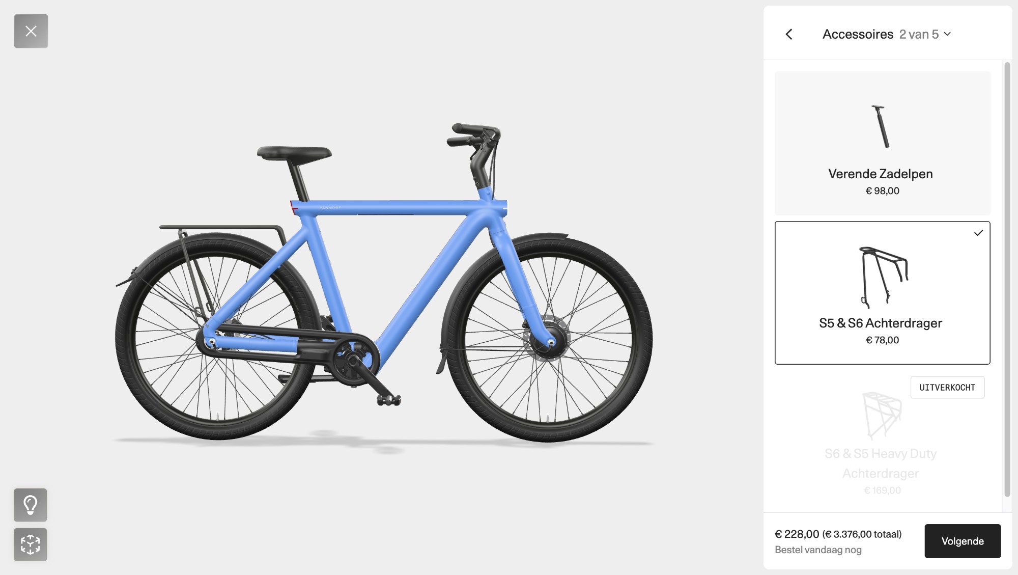 VanMoof step 2, accessories